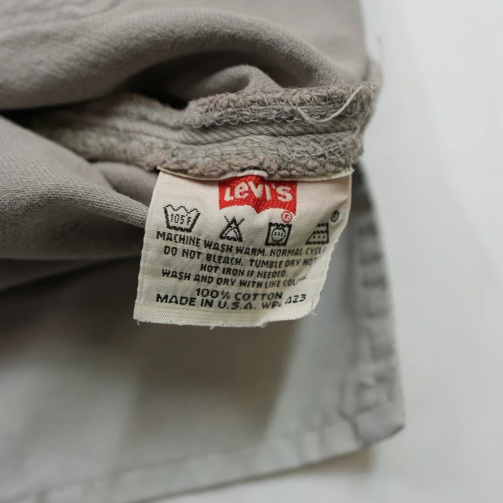 Vtg 90s Levi's 501s 36X30 (35.5X28)‎ Denim Jeans Gray ButtonFly Classic Straight